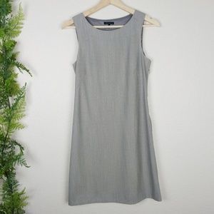Theory Gray Sleeveless Shift Dress